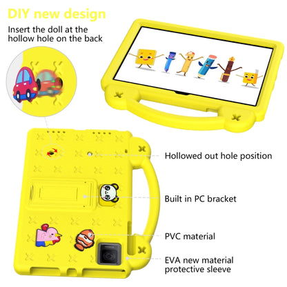 For Blackview Oscal Pad 15 2023 10.36/Tab 11 Handle Kickstand Children EVA Shockproof Tablet Case(Yellow) - Others by buy2fix | Online Shopping UK | buy2fix