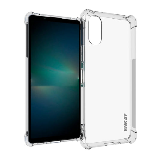 For Sony Xperia 10 VI ENKAY Hat-Prince Transparent TPU Shockproof Phone Case - Sony Cases by ENKAY | Online Shopping UK | buy2fix