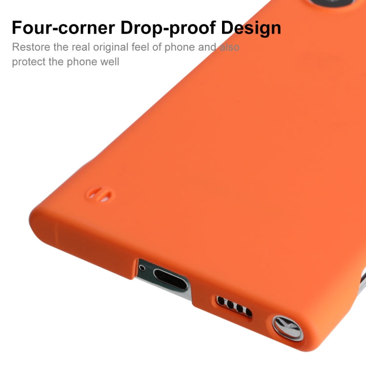 For Samsung Galaxy S24 Ultra 5G ENKAY Matte Frameless Hard PC Case(Orange) - Galaxy S24 Ultra 5G Cases by ENKAY | Online Shopping UK | buy2fix