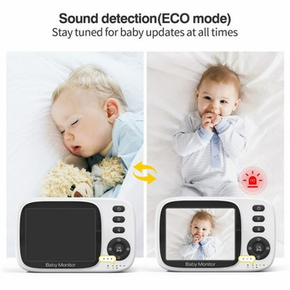 MC632A 2 Way Voice Talk Temperature Monitoring Baby Camera 3.2 inch Screen Baby Monitor(UK Plug) - Baby Monitor by buy2fix | Online Shopping UK | buy2fix