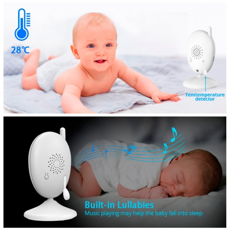 R306 Room Temperature Monitor Intercom Camera 2.0-inch Night Vision Wireless Baby Monitor(EU Plug) - Baby Monitor by buy2fix | Online Shopping UK | buy2fix