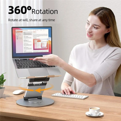 AS018-XS For 10-17 inch Device 360 Degree Rotating Adjustable Laptop Holder Desktop Stand(Silver) - Laptop Stand by buy2fix | Online Shopping UK | buy2fix