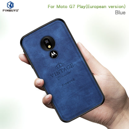 PINWUYO Shockproof Waterproof Full Coverage PC + TPU + Skin Protective Case for Motorola Moto G7 Play (Eurasian Version)(Black) - Motorola Cases by PINWUYO | Online Shopping UK | buy2fix