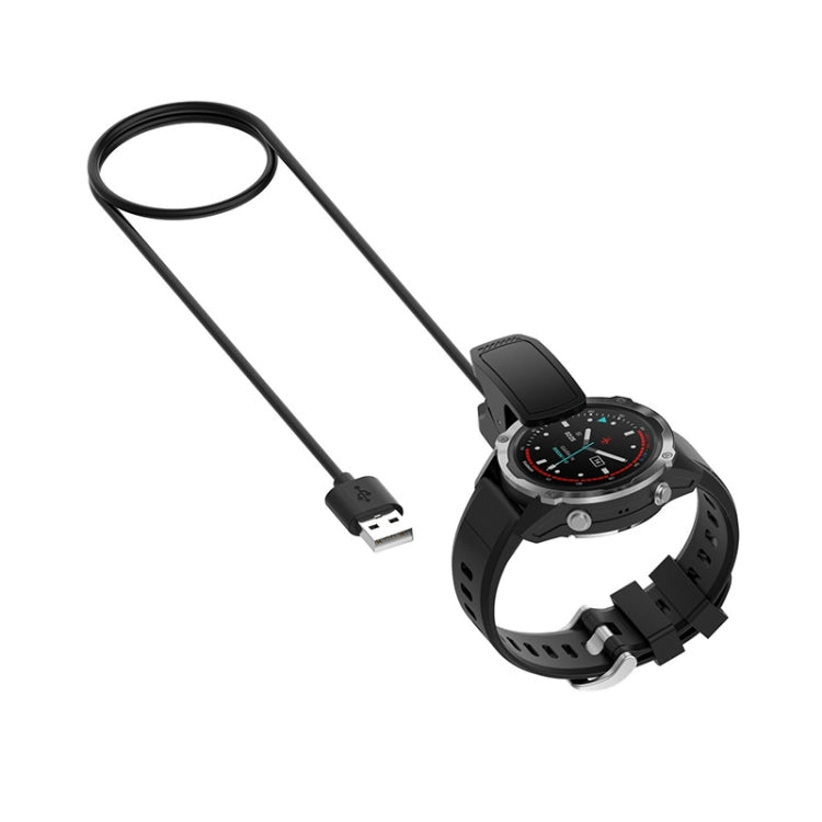 For Garmin Descent G1 Solar Smart Watch USB Charging Cable With Data Function(Black) - Charger by buy2fix | Online Shopping UK | buy2fix