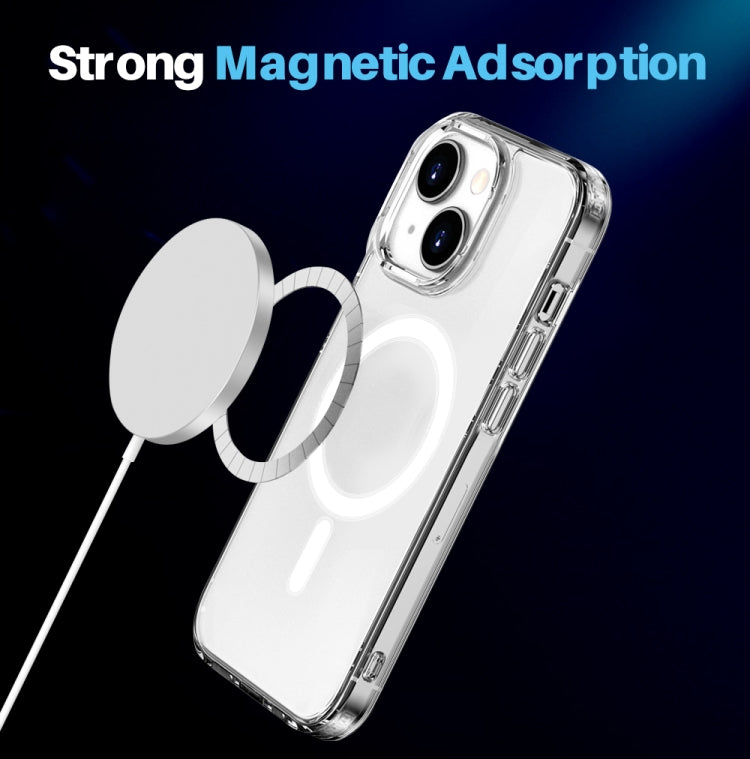 For iPhone 14 NORTHJO 3 in 1 Magsafe Clear Phone Case with Screen Film + Rear Lens Film - iPhone 14 Cases by NORTHJO | Online Shopping UK | buy2fix