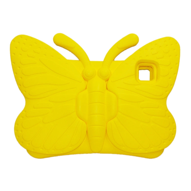 For iPad Air 11 2025 / 2024 Butterfly Bracket Kids EVA Shockproof Tablet Case(Yellow) - iPad Air 11 2025 / 2024 Cases by buy2fix | Online Shopping UK | buy2fix