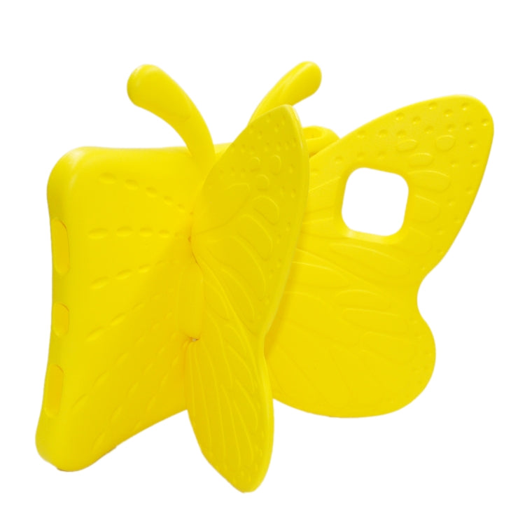 For iPad Air 11 2025 / 2024 Butterfly Bracket Kids EVA Shockproof Tablet Case(Yellow) - iPad Air 11 2025 / 2024 Cases by buy2fix | Online Shopping UK | buy2fix