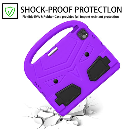 For iPad Air 11 2024 Sparrow Style Shockproof Kickstand EVA Tablet Case(Purple) - iPad Air 11 2024 Cases by buy2fix | Online Shopping UK | buy2fix