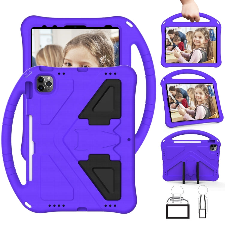 For iPad Air 11 2024 EVA Shockproof Tablet Case with Holder(Purple) - iPad Air 11 2024 Cases by buy2fix | Online Shopping UK | buy2fix