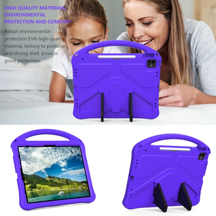 For iPad Air 13 2024 EVA Shockproof Tablet Case with Holder(Purple) - iPad Air 13 2024 Cases by buy2fix | Online Shopping UK | buy2fix