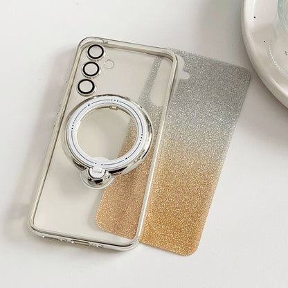 For Samsung Galaxy S22 Ultra 5G Rotation MagSafe Holder Gradient Glitter TPU Phone Case(Cangling) - Galaxy S22 Ultra 5G Cases by buy2fix | Online Shopping UK | buy2fix