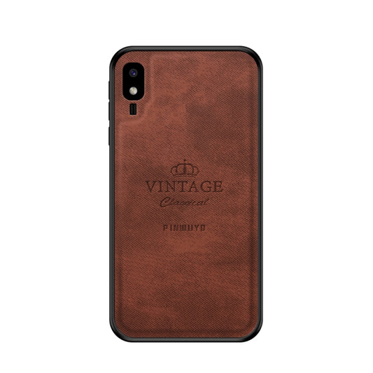 PINWUYO Shockproof Waterproof Full Coverage PC + TPU + Skin Protective Case for Galaxy A2 Core(Brown) - Galaxy Phone Cases by PINWUYO | Online Shopping UK | buy2fix