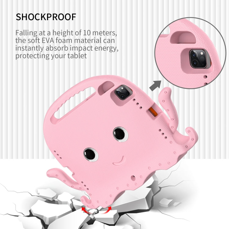 For iPad Air 11 2024 Octopus Style EVA Hybrid PC Shockproof Tablet Case with Strap(Pink) - iPad Air 11 2024 Cases by buy2fix | Online Shopping UK | buy2fix