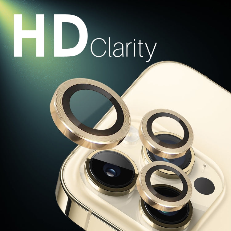 For iPhone 15 Pro / 15 Pro Max NORTHJO 2 Set 6pcs Camera Lens Protector Cover Metal Ring(Gold) - iPhone 15 Pro Max Tempered Glass by NORTHJO | Online Shopping UK | buy2fix