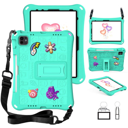 For iPad Air 11 2024 Hi Baby EVA Full Body Tablet Case with Strap(Mint Green) - iPad Air 11 2024 Cases by buy2fix | Online Shopping UK | buy2fix