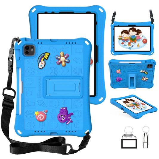 For iPad Pro 11 2024 Hi Baby EVA Full Body Tablet Case with Strap(Sky Blue) - iPad Pro 11 2024 Cases by buy2fix | Online Shopping UK | buy2fix