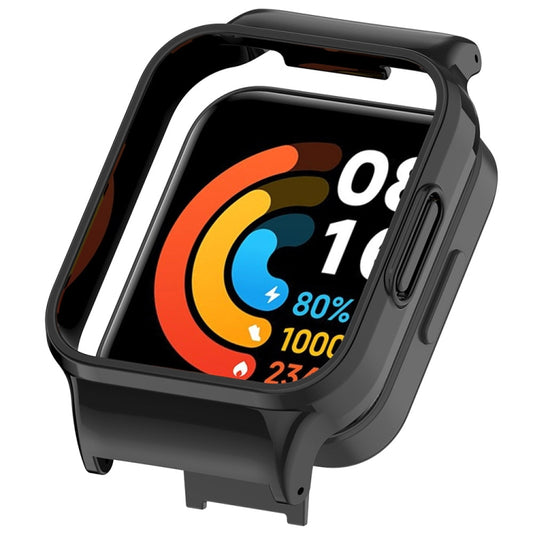 For Redmi Watch 2 Half Pack PC Watch Protective Case(Black) - Watch Cases by buy2fix | Online Shopping UK | buy2fix