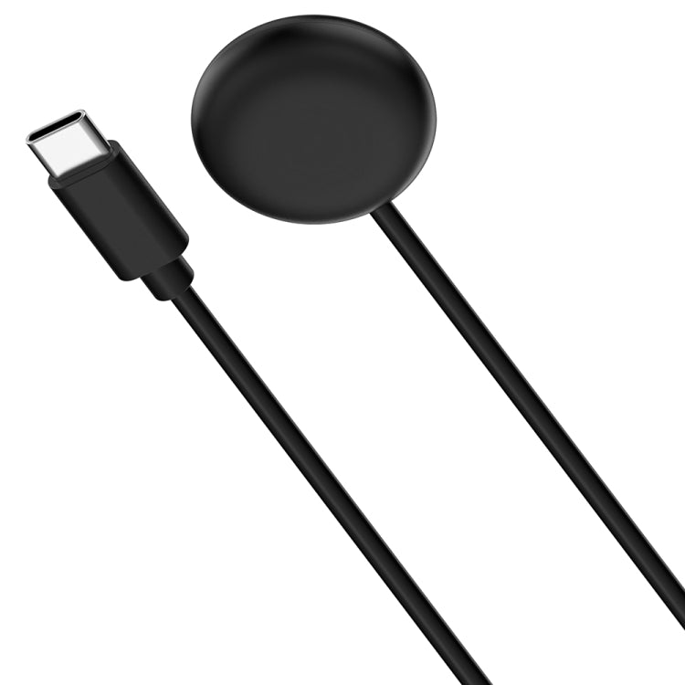 For Fitbit Ace LTE USB-C / Type-C Interface Smart Watch Magnetic Charging Cable(Black) - Charger by buy2fix | Online Shopping UK | buy2fix