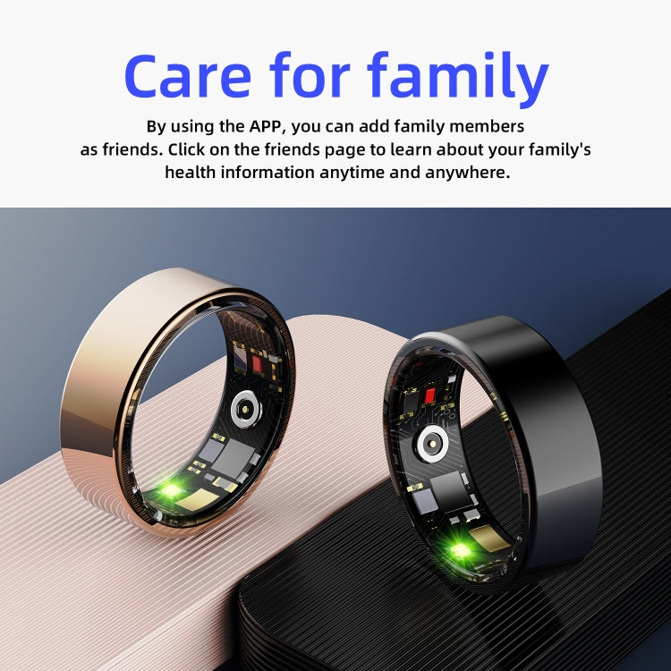 R11M SIZE 9 Smart Ring, Support Heart Rate / Blood Oxygen / Sleep / Multiple Sports Modes(Black) - Smart Rings / Smart Telephones by buy2fix | Online Shopping UK | buy2fix