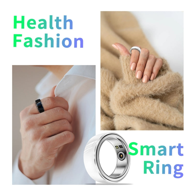 R8 SIZE 18 Smart Ring, Support Heart Rate / Blood Oxygen / Sleep / Multiple Sports Modes(White) - Smart Rings / Smart Telephones by buy2fix | Online Shopping UK | buy2fix