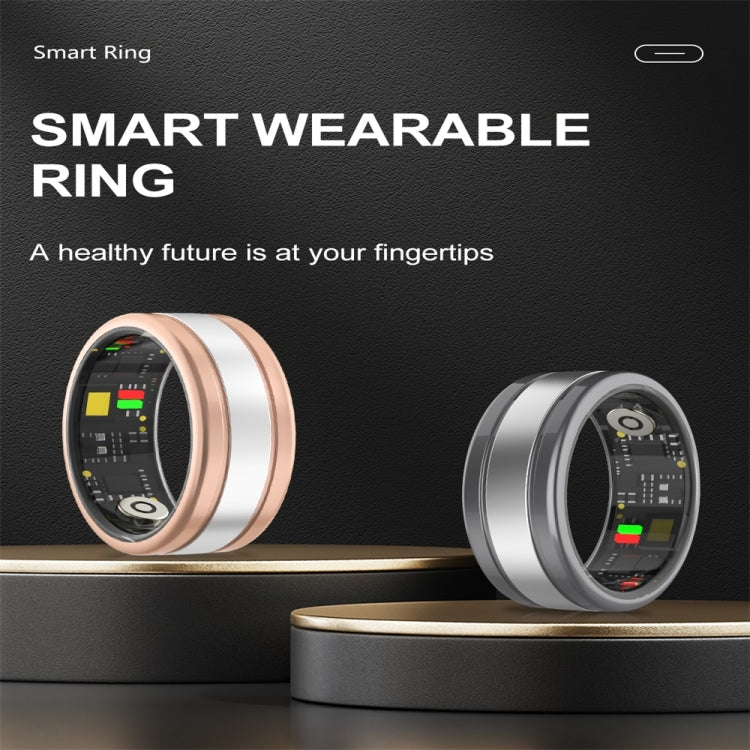 R18 SIZE 8 Smart Ring, Support Heart Rate / Blood Oxygen / Sleep / Multiple Sports Modes(Black) - Smart Rings / Smart Telephones by buy2fix | Online Shopping UK | buy2fix