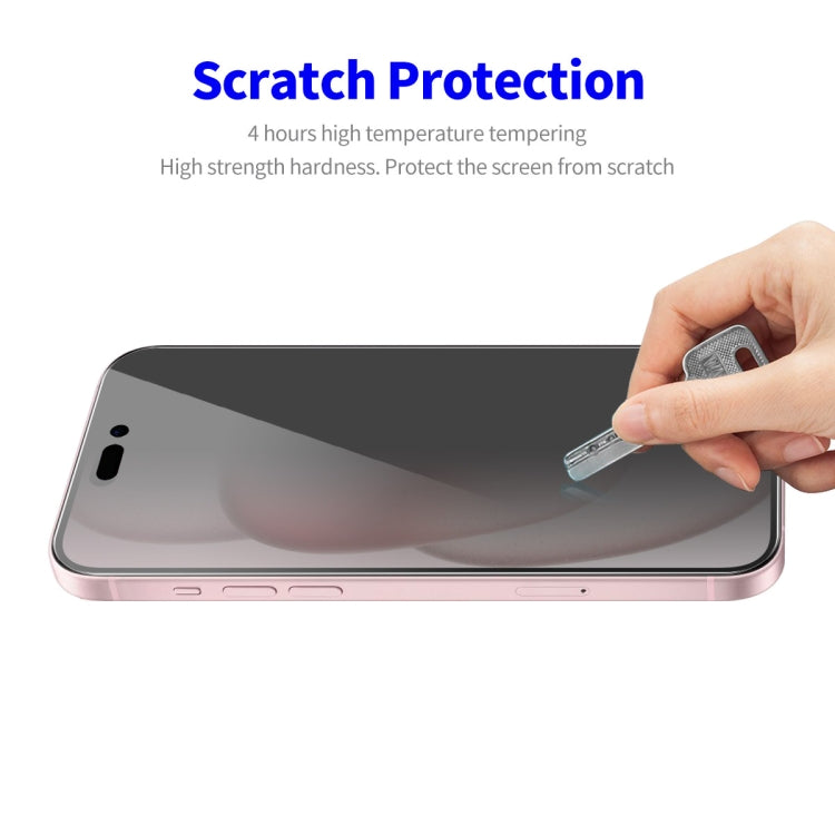 For iPhone 16 ENKAY Hat-Prince 28 Degree Anti-peeping Privacy Tempered Glass Film - iPhone 16 Tempered Glass by ENKAY | Online Shopping UK | buy2fix