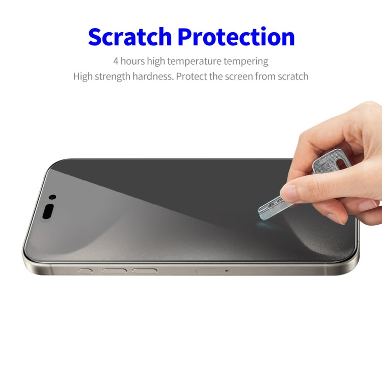 For iPhone 15 Pro Max 2pcs ENKAY Hat-Prince 28 Degree Anti-peeping Privacy Tempered Glass Film - iPhone 15 Pro Max Tempered Glass by ENKAY | Online Shopping UK | buy2fix