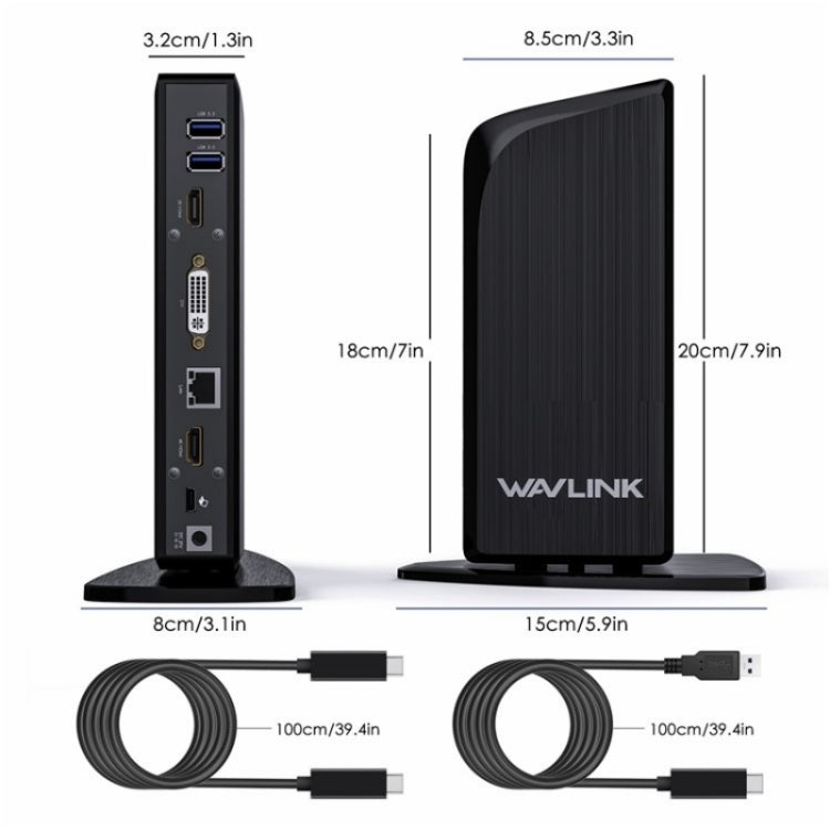 WAVLINK UG39PD1 13 in 1 Type-C Triple Monitors 4K HD Docking Station, Plug:AU Plug - Adapter by WAVLINK | Online Shopping UK | buy2fix