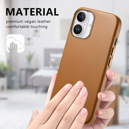 For iPhone 16 Pro Electroplated Metal Button Shockproof Phone Case(Brown) - iPhone 16 Pro Cases by buy2fix | Online Shopping UK | buy2fix