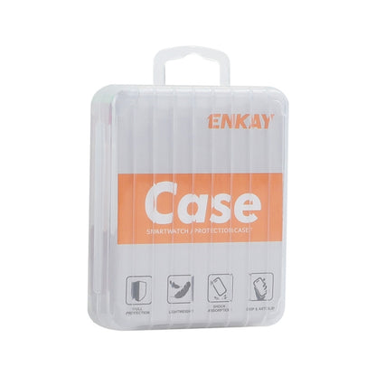 For Apple Watch Series 10 42mm ENKAY Hat-Prince Electroplated Soft TPU Case with Screen Film(Transparent) - Watch Cases by ENKAY | Online Shopping UK | buy2fix