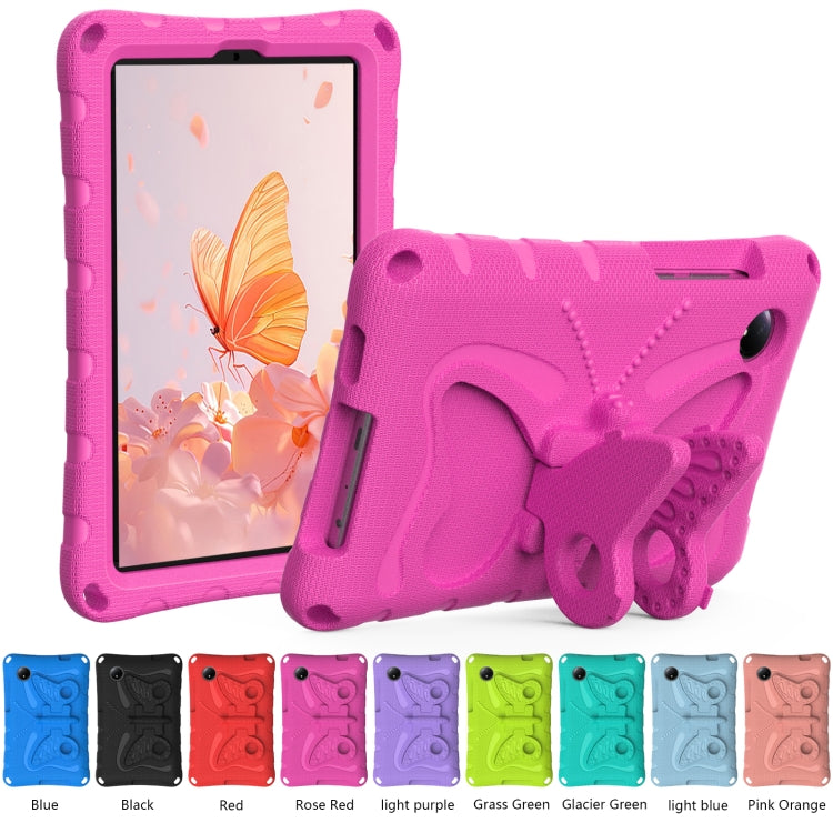 For Xiaomi Redmi Pad SE 8.7 2024 Butterfly Bracket EVA Shockproof Tablet Case(Rose Red) - More Tablet Cases by buy2fix | Online Shopping UK | buy2fix