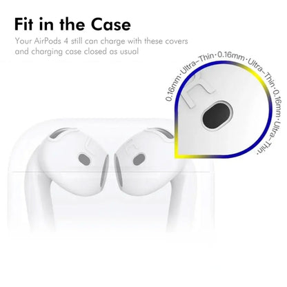 For Apple AirPods 4 2024 ENKAY Hat-Prince Thickened Silicone Case with Hook and Anti-lost Silicone Earbuds(Yellow) - For AirPods 4 by ENKAY | Online Shopping UK | buy2fix