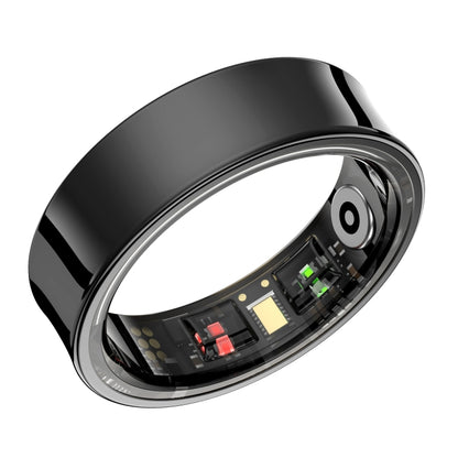 R09 SIZE 8 Smart Ring, Support Heart Rate / Blood Oxygen / Sleep Monitoring / Multiple Sports Modes(Black) - Smart Rings / Smart Telephones by buy2fix | Online Shopping UK | buy2fix