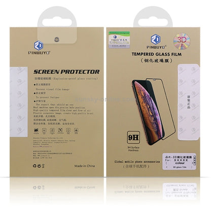 PINWUYO 9H 3D Curved Tempered Glass Film for Galaxy M10 （black） - Galaxy Tempered Glass by PINWUYO | Online Shopping UK | buy2fix