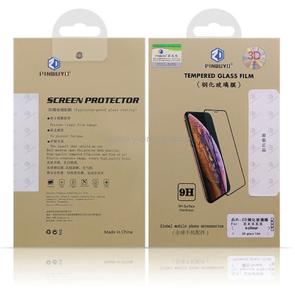 PINWUYO 9H 3D Curved Tempered Glass Film for XIAOMI RedMi NOTE7/Note7 Pro（black） -  by PINWUYO | Online Shopping UK | buy2fix