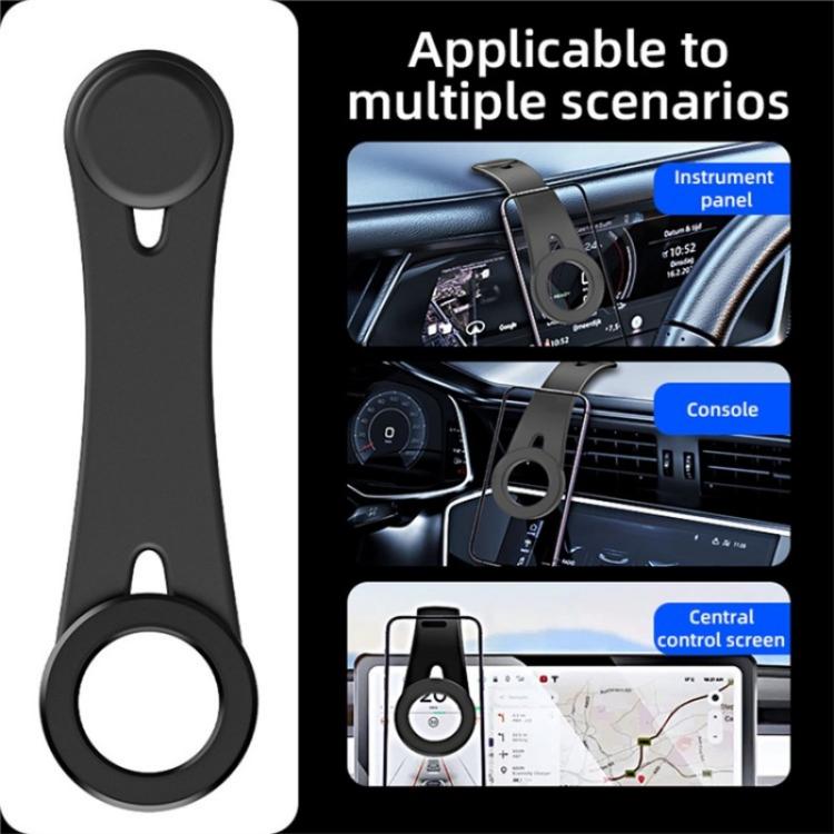 D1 Car Navigation Magnetic Flexible Aluminum Bendable Dashboard Cellphone Holder - Universal Car Holders by buy2fix | Online Shopping UK | buy2fix