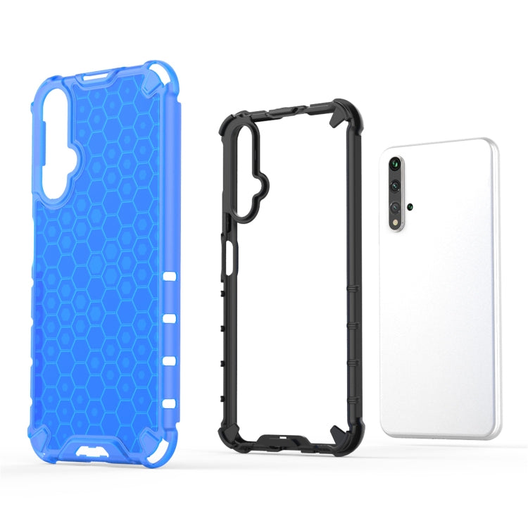 For Huawei Nova 5T Shockproof Honeycomb PC + TPU Case(Green) - Huawei Cases by buy2fix | Online Shopping UK | buy2fix