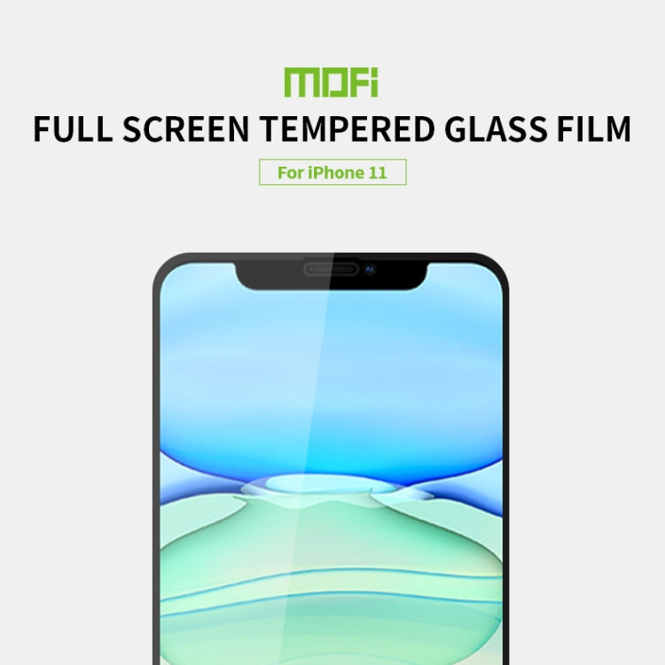 For iPhone 11 / XR MOFI 9H 2.5D Full Screen Tempered Glass Film(Rose gold) - iPhone 11 Tempered Glass by MOFI | Online Shopping UK | buy2fix