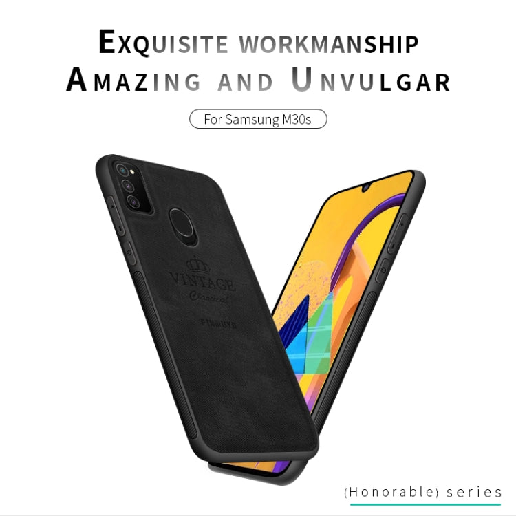 For Galaxy M30S PINWUYO Zun Series PC + TPU + Skin Waterproof And Anti-fall All-inclusive Protective Shell(Blue) - Galaxy Phone Cases by PINWUYO | Online Shopping UK | buy2fix