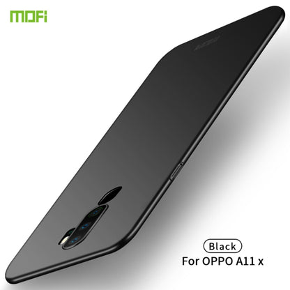 For  OPPO A11x MOFI Frosted PC Ultra-thin Hard Case(Black) - OPPO Cases by MOFI | Online Shopping UK | buy2fix