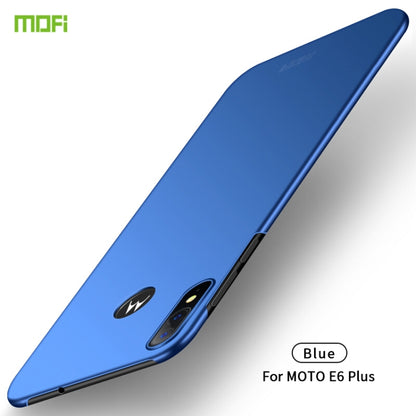 For MOTO E6 Plus MOFI Frosted PC Ultra-thin Hard Case(Blue) - Motorola Cases by MOFI | Online Shopping UK | buy2fix