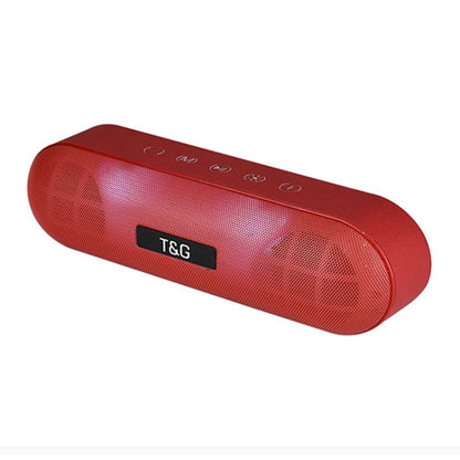 T&G TG148 Portable Stereo Audio Super Bass LED Lantern Pill Wireless Bluetooth Speaker(Red) - Desktop Speaker by T&G | Online Shopping UK | buy2fix