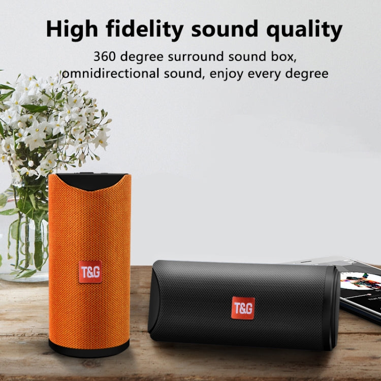 T&G TG113 Portable Bluetooth Speakers Waterproof Stereo Outdoor Loudspeaker MP3 Bass Sound Box with FM Radio(Black) - Desktop Speaker by T&G | Online Shopping UK | buy2fix