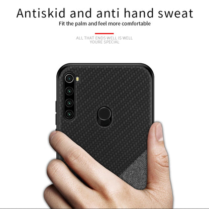 For Xiaomi RedMi Note8T PINWUYO Rong Series  Shockproof PC + TPU+ Chemical Fiber Cloth Protective Cover(Black) - Xiaomi Cases by PINWUYO | Online Shopping UK | buy2fix