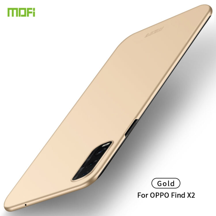 For OPPO Find X2 MOFI Frosted PC Ultra-thin Hard Case(Gold) - OPPO Cases by MOFI | Online Shopping UK | buy2fix