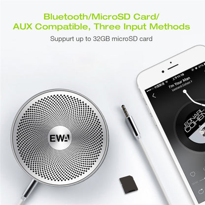 EWA A3 Mini Speakers 8W 3D Stereo Music Surround Wireless Bluetooth Speakers  Portable  Sound Bass Support TF Cards USB - Desktop Speaker by EWA | Online Shopping UK | buy2fix