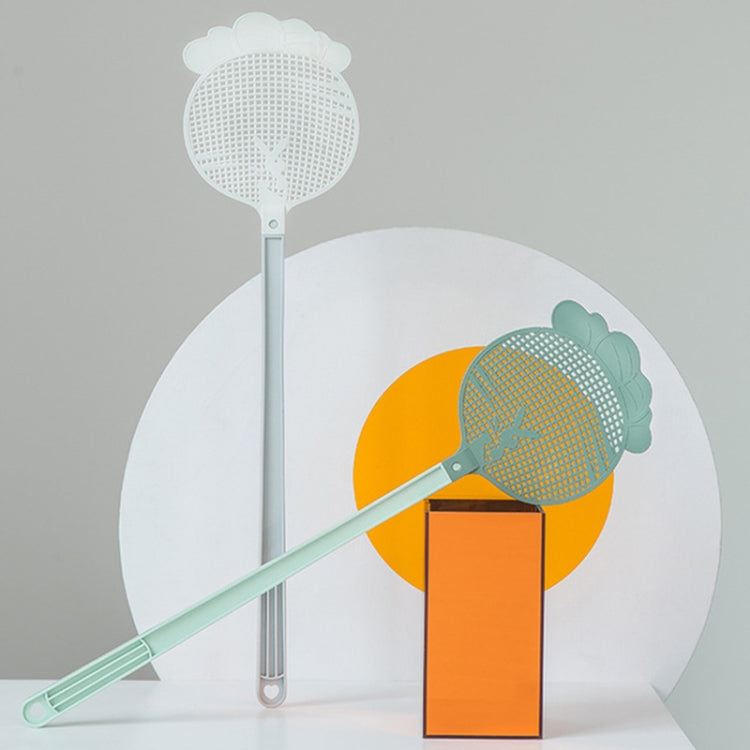 Summer Plastic Fly Swatter Flycatcher, Style:Lollipop Pattern(Dark Light Gray) - Fly Swatter by buy2fix | Online Shopping UK | buy2fix