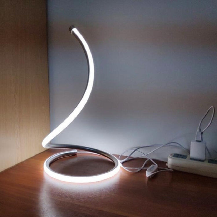 LED Spiral Table Lamp Home Living Room Bedroom Decoration Lighting Bedside Light, Specifications:Without Plug(Gold) - Bedside Light by buy2fix | Online Shopping UK | buy2fix