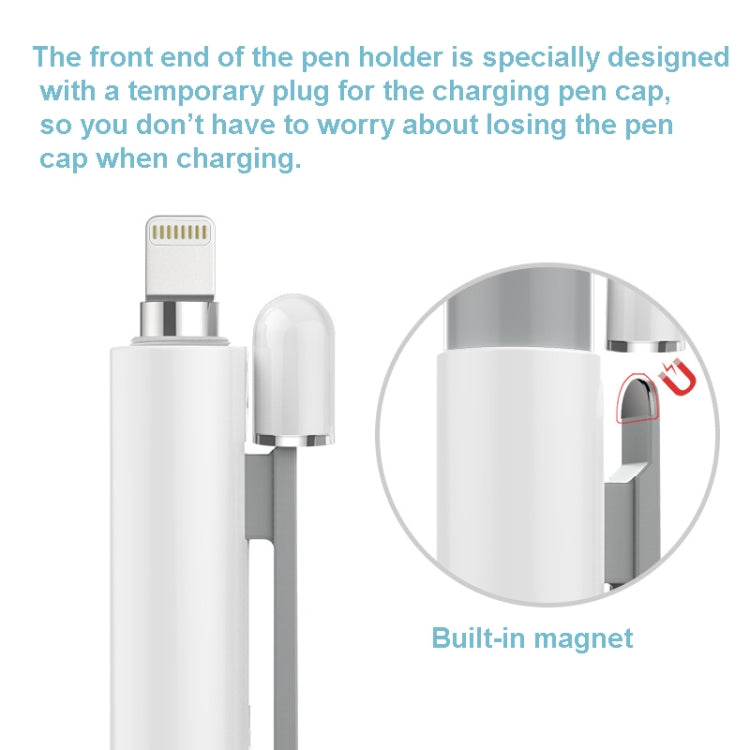 Automatic Retractable Stylus Pen Case For Apple Pencil 2(White) - Pencil Accessories by buy2fix | Online Shopping UK | buy2fix