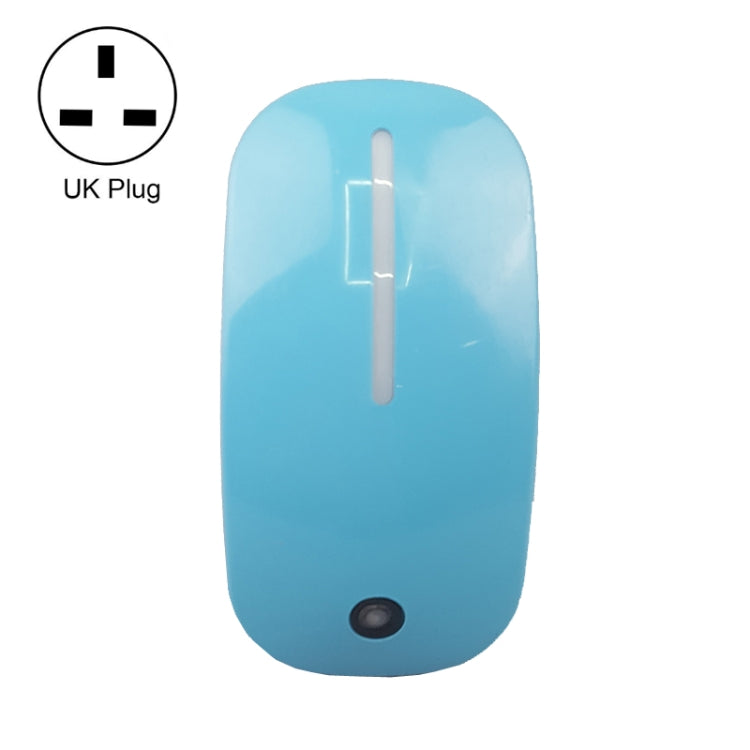 A66 Mouse Type LED Intelligent Light Control Night Light, Plug:UK Plug(Blue) - Sensor LED Lights by buy2fix | Online Shopping UK | buy2fix